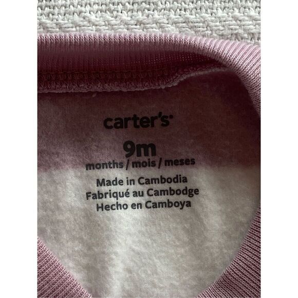 CARTER 9M WINTER Penguin FLEECE FOOTED SLEEPER - Picture 4 of 5
